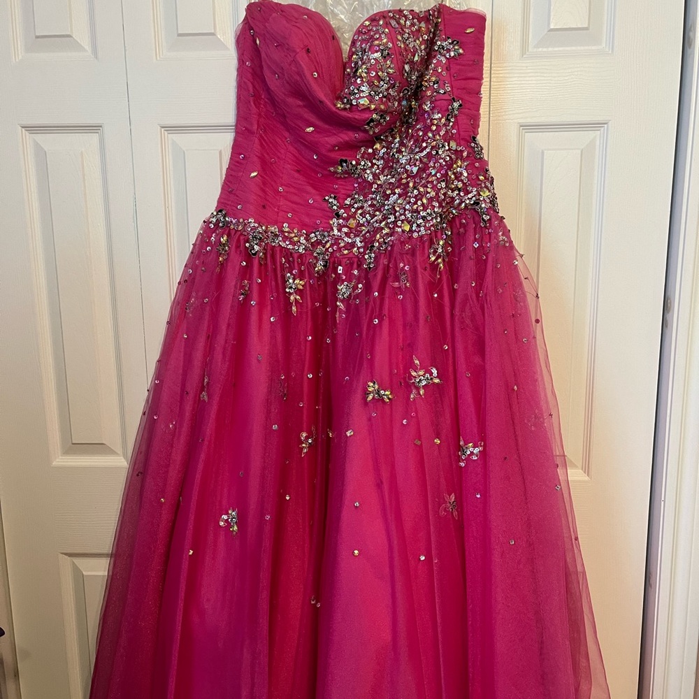 Hot Pink Prom Dress